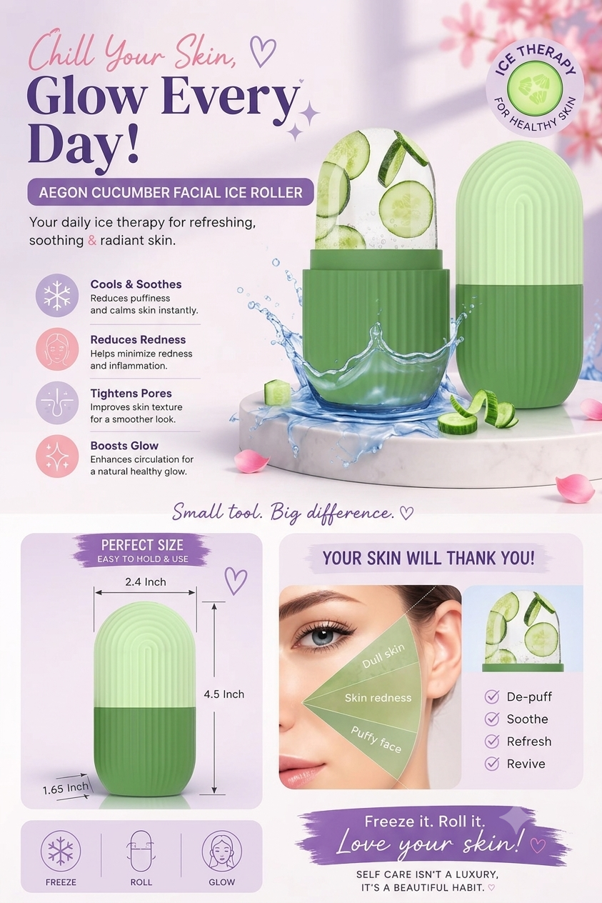 Reusable Ice Face Roller