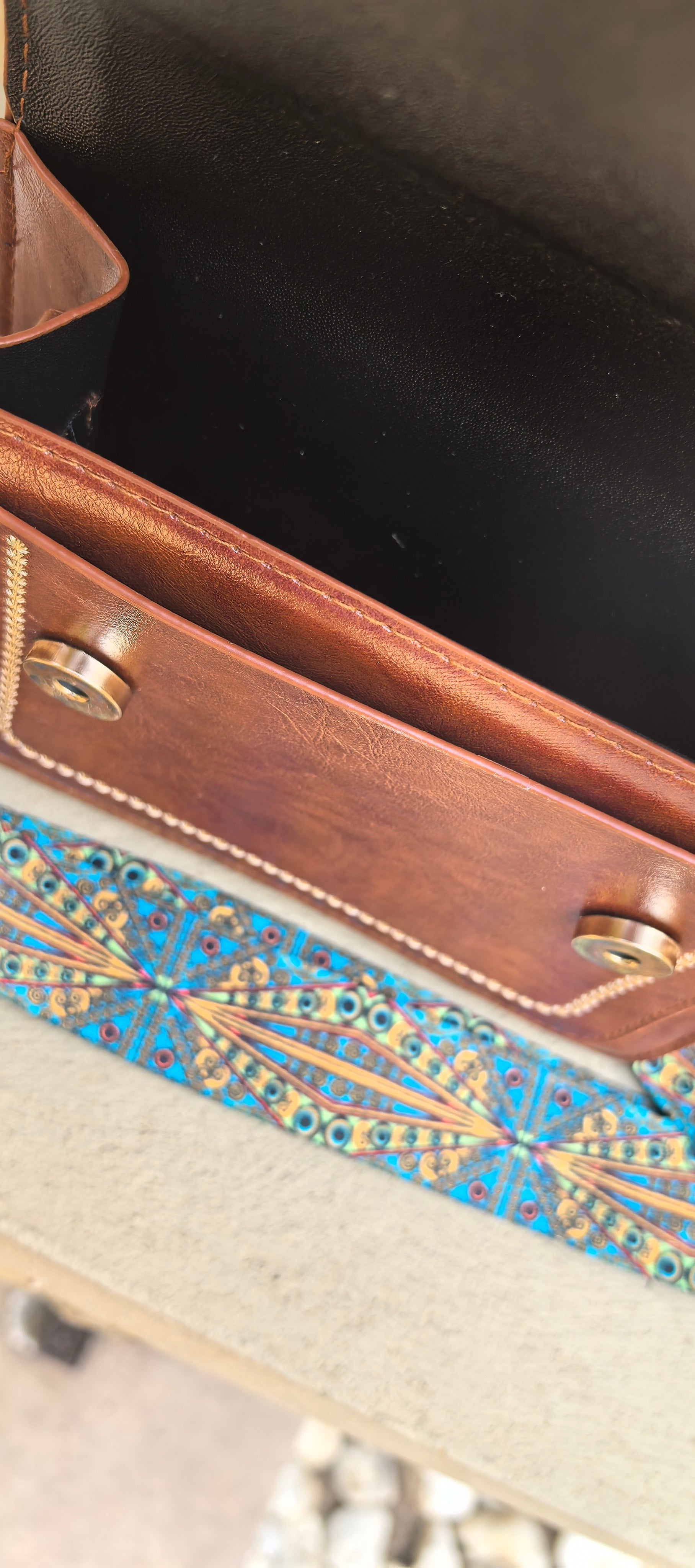 Tan Red Envelope Bag