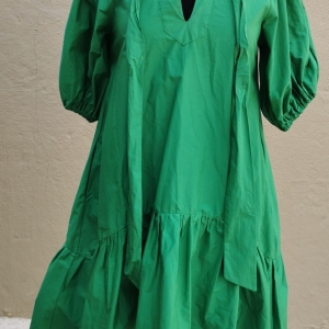 Apple Green Puff Dress